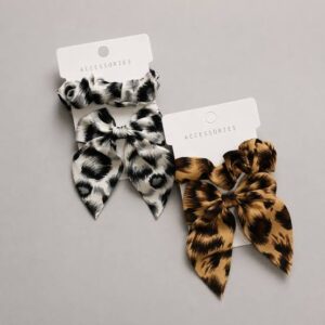 Scrunchie con un lazo animal print